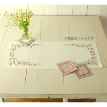 프랑스 자수 세트 [운화공방] 테이블센터 도안 키트 용품 DIY 패키지 아오키카즈코