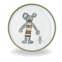 Reichenbach 라이헨바흐 레이첸바흐 Porzellini 그린 플랫 플레이트 접시 그릇 볼 개구리 Frosch 20cm