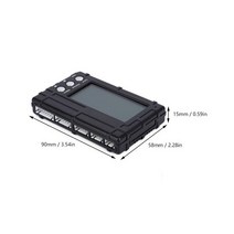 전기 배터리 테스터3in 1 LCD 방전기 밸런서 미터 테스터 26S lipo Li Fe 배터리 디지털 용량 검사기 컨트, 01 black