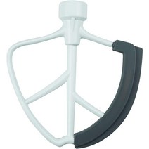KitchenAid 볼 리프트 스탠드 믹서용 5.7L(6쿼트) 플렉스 엣지 비터 유연한 실리콘 자리가 있는 금속 플랫 볼 스크레이퍼 주방 보조 5.7L(6쿼트) 패들 교체품