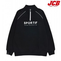 제이씨비 지퍼 아노락 하프넥 티셔츠 JBK8O563BSB