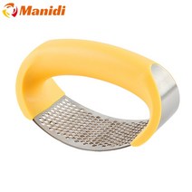 Manidi취사도구 마늘 스테인리스강 다진 손 다진 마늘 손 주방 생강 마늘 도구 하나 주방 액세서리., YELLOW