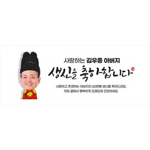A타입 부모님 어르신 생신 현수막 환갑칠순팔순 결혼기념일 정년퇴임 파티, [배너부착:모서리찡+큐방]