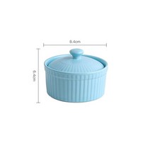 커버 밴드 세라믹 Shufulei 베이킹 그릇 고온 내성 디저트 푸딩 그릇 아기 찐계란 가정용 오븐 그릇, GRAY