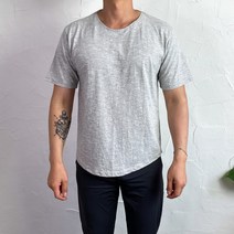 코코로맨틱 여름 쿨 슬라브 라운드넥 반팔 티셔츠 6컬러