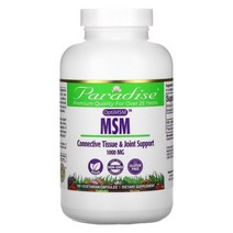 Paradise Herbs MSM 1 000mg 식물성 캡슐 180정, 90 개