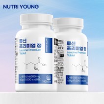 뉴트리영 류신 단백질 프리미엄 정 1000mg, 3통, 60g
