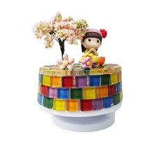 피규어 타일 오르골 만들기 -1인세트 초등학생 돌봄교실 미술 놀이 DIY 만들기 키트, 여아