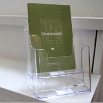 카탈로그 꽂이 A5 2단 165x117x194mm 전단지 홍보 진열대 카다로그 매장안내판 안내판 광고판 스탠드입간판 명함 안내