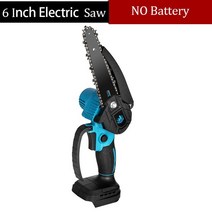 전기톱 Makita 18V 리튬 이온 배터리 사용 미니 체인톱 6 인치 무선 가든 벌목용 목공 절단 전동 공구, [01] 6 inch saw, 01 6 inch saw