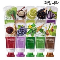 과일나라 [과일나라] 세안이야기 딥 클렌징폼 120g x 5개, 검은콩