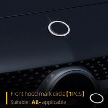 메르세데스-벤츠 W205 C180 C260L C200L 시리즈용 자동차 인테리어 스티어링 휠 에어컨 공기 배출구 크리스탈 다이아몬드 장식, [28] Front cover logo, 28 Front cover logo