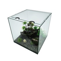 청룡아쿠아 60광폭 일반어항+라운드뚜껑 세트 60x45x45cm 6T