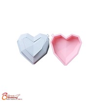 이홈베이킹 3D실리콘몰드 다이아몬드러브하트 대형사이즈 랜덤1개, 단품