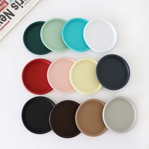 철제 티코스터 메탈 논슬립 무광 예쁜 컵받침 주방 인테리어 소품, 티타늄 블랙