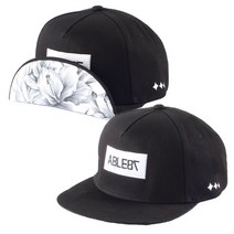 FLORAL UP CAP(BLACK)
