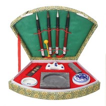 필방 서예 용품 크리 에이 티브 1pc 키트 네 보물 그림 세트 쓰기 브러시 펜 잉크, 없음