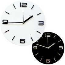 심플입체 판시계, 화이트