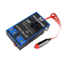 차량용인버터 순수정현파 캠핑용 차박 스마트 자동차 인버터 1500w 피크 dc12v24v 220v 소켓 가전 제품 전원 4 usb, t1