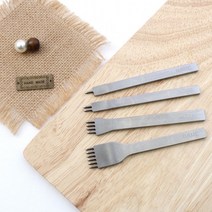 짱패브릭 가죽부자재) 다이아형 치즐 3mm 4mm, 3mm 2날