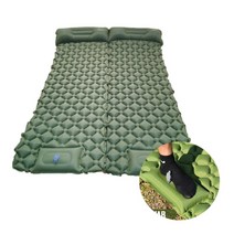 윌앤조이 캠핑매트 발펌프내장 에어매트 초경량 차박 등산 야영 매트 캠피용품, 블랙