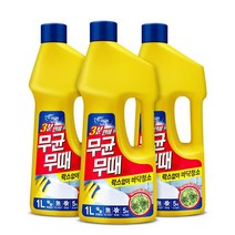 무균무때 바닥청소용 세제, 1L, 3개입