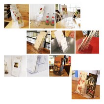 [풀리줄리] A6 카달로그 브로셔 꽂이 홍보 책자 전단지 안내 팜플렛 행사장 관공서, 04 / 4단