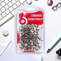 오피뉴 실버 압정핀 문서 앞핀 압핀 고정 압정 85p