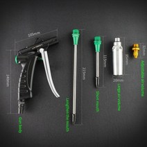 에어리스도장기 페인트 후끼 락카 스프레이 건 에어 휴대용 브러쉬 LAOA고압 알루미늄 합금 공압 블로우 먼지 송풍기 노즐 컴프레서용 청소 도구 용품, FULL 4 NOSE, China Full 4 Nose