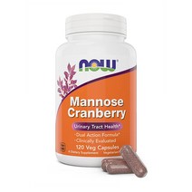 나우푸드 D-Mannose Cranberry 1400mg 120베지캡슐 디만노스 크랜베리, 1개, 120정