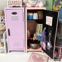 미니 철제 캐비닛 캐비넷 사물함 보석함 금고 화장품 정리함, 민트