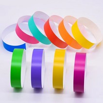 식별 방수 종이 손목밴드 단체 입장 구별 띠지 페스티벌 공연 축제 티켓 밴드, 옐로우