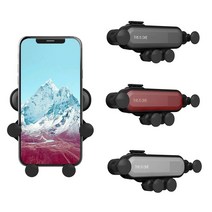 [Gaon] 제네시스 중력 거치대 TUSA 포인트 송풍구용 심플 스마트폰 거치대, 1개, 실버