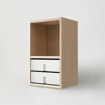 한샘 티오 수납함 2칸 컬러 택1, 그레이,화이트(F)