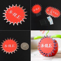 신상품쇼카드 할인POP 할인문구 미니 쇼카드 4매, SALE