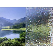 무점착 창문 시트지 / 유리 시트지 / 사생활 보호 필름 (GLC-1146 잔사각)