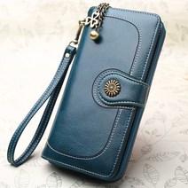 장바9니 여성 가죽장지갑 핸드폰수납 클러치 가방 4컬러 CLU06 장지갑