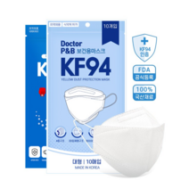 국산 KF94 보건용마스크 닥터피앤비(100매)식약청의약외품 4중필터황사 먼지차단, 500매