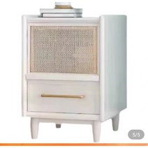 라탄 수납장 슬림 화이트 등나무 모듈 브라운 선반 서랍 베이지, 화이트 넝쿨단문(검정색상하비고)