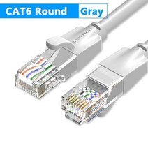 무선 유심 라우터 와이파이 공유기 Vention 이더넷 케이블 Cat6 Lan UTP RJ45 네트워크 패치 PS pc용 10m 15m 인터넷 모뎀 라우터 Cat 6 케이블cabl, New Round Cord -Gray+1.5m