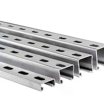 경량철골 파이프 연결 U형 C형 브래킷 강철 도금, 아연 도금 41x21x2 1미터 단가