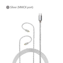 파워케이블 Mmcx HiFi 이어폰 케이블 0.78mm 2PIN 8 코어 지털 오오 코딩 구리 KZ ZSN CCA QDC UE, 01 MMCX