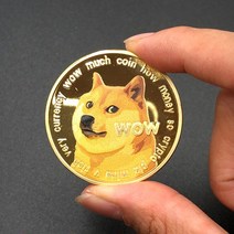 도지코인 기념주화 취미 수집 선물 장식 소품 가상화폐 동전 모형