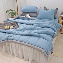 이즈베딩 베르데 세미마이크로 바이오워싱 간절기 차렵이불 (SS/Q)