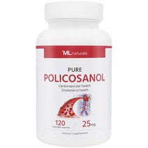 마이라이프 내추럴스 폴리코사놀 25mg 120정 (총지방족 95%/옥타코사놀 61%) (4개월), 1개