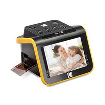 코닥 슬라이드 앤 스캔 필름 스캐너 대형 5인치 LCD 화면 컬러 블랙 화이트 네거티브 35mm 126 110 슬라이드를 고해상도 22MP JPEG 디지털 사진으로 변환