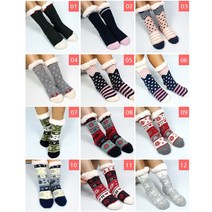 겨울 눈꽃 양털양말/방한 보온 임산부 수면양말 여자 남자기모