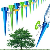 물주기 화분 급수3/6/12PCS 자체 급수 키트 물방울 관개 시스템 도저 스파이크 가정용 식물 Waterer, 08 Multicolor 12pcs
