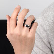 진주모아 RTUS05 텅스텐 남자반지 한국사이즈 라운드