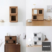 마켓비 DIY 미니 원목 거실 다용도 오픈형 수납장 정리함 책장, 4. BENTAN 6문 세로형, 캄포어베니어